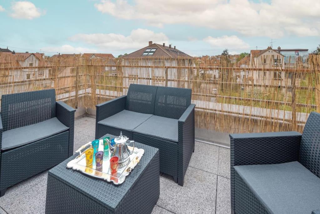 Apartament L'Excellence-8Min Aeroport-Terrasse-Parking Prive Lingolsheim Zewnętrze zdjęcie